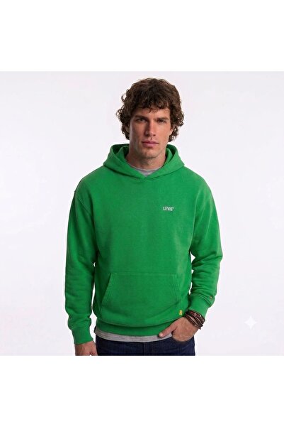 Levi's سويت شيرت رجالي من القطن الأخضر Gold Tab Hoodie