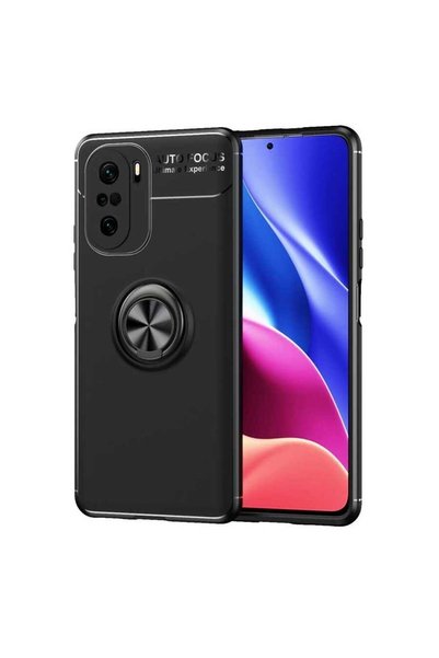Ahlttiba حافظة متوافقة مع هاتف Xiaomi Poco F3، غطاء رافيل ملون مع حلقة قابلة ...