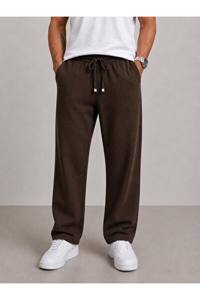 PROJECT 86 Men's Summer Linen Blend Relaxed Fit Baggy Trousers