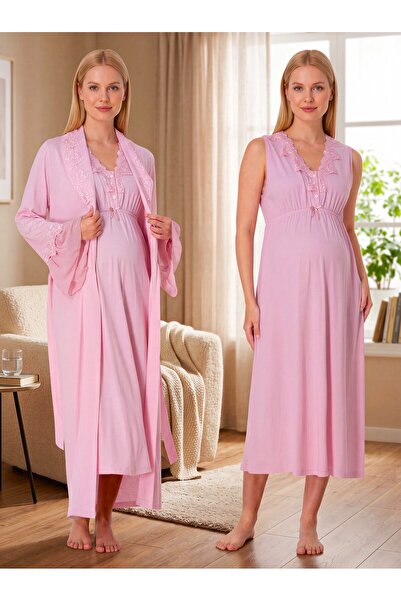 Lohusa Homewear طقم ملابس نوم للحوامل من القطن بنسبة 100% بتصميم صيفي جديد مع...