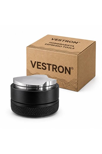 Espresso Kahve Tamper Ve Macaron Düzleme Aparatı Portafiltre Uyumlu Profesyonel Çelik 58 mm VCT