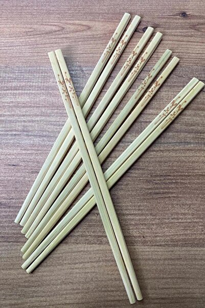 jetfast 10 Pairs Bamboo Chopstick Patterned Washable Chinese Chopsticks Sushi...
