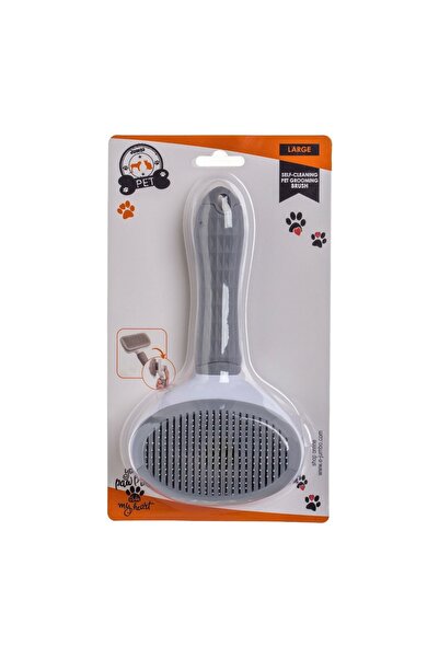 OEM Perie Gri cu Mecanism pentru Îngrijire Câini 19 cm