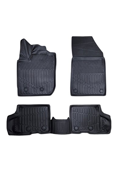 DELUXETUNING Set covorase auto cauciuc Dacia Duster II 2017-2023 forma tavita 3D