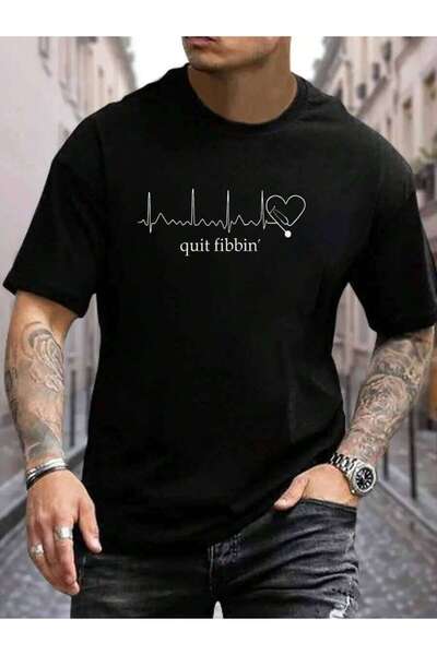 9TAY 100% Cotton Funny Medical Atrial Fibrillation - Nurse Quit Fibbin Men's ...