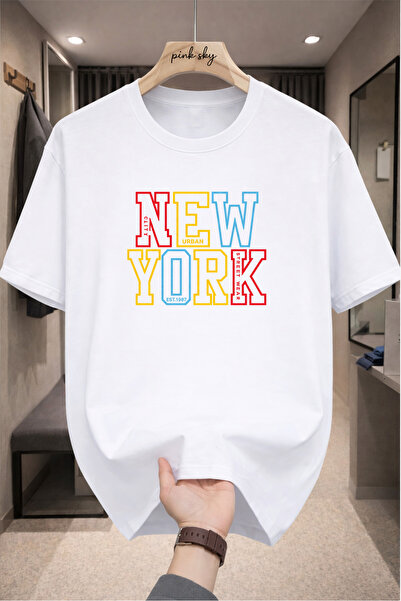 Pink Sky Premium Oversize T-Shirt 100% Cotton Unisex Comfortable Fit Trending...