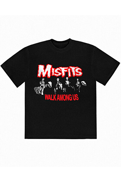 Grafftee Clothing Misfits Walk among Us Printed Unisex Oversize T-Shirt