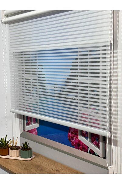 winella Ahşap Görünümlü Tül Ve Stor Perde (BLACKOUT STOR GÜNEŞLİK)
