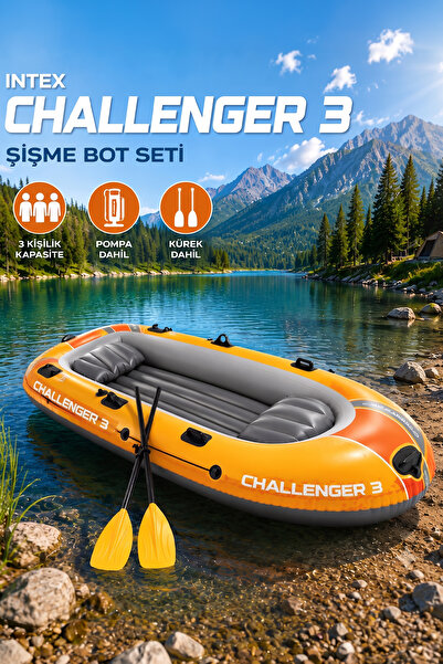 Intex Challanger 3 Bot Seti Kürek Pompa Dahil 295x137x43 cm
