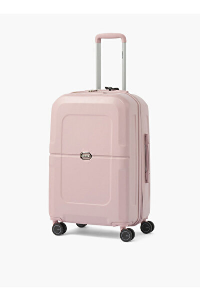 Wave Solid Hardcase Luggage Trolley with Retractable Handle - 24 inches Check...
