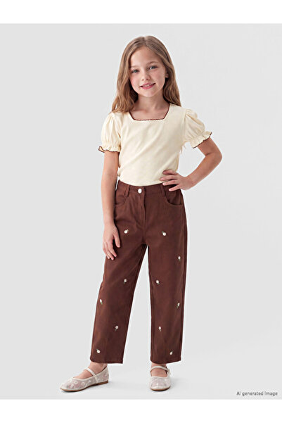 LC Waikiki Girl's Gabardine Trousers for Style Enthusiasts from Uzg Store