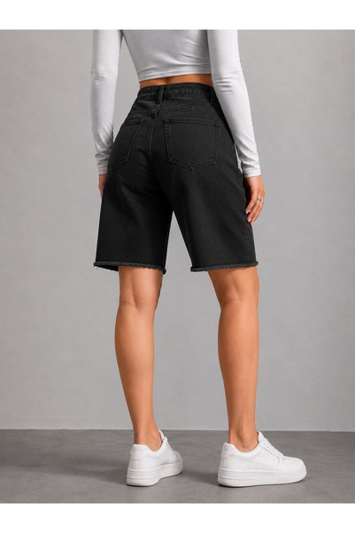 By Caspita Fashion Women's High Waist Denim Jeans Shorts