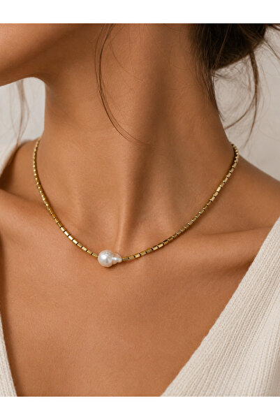 iz jewelry BAROK İNCİ & HEMATİT KOLYE