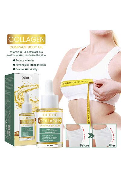ouhoe 30 ml Body Oil, Moisturizing, Firming, Toning Massage, with Collagen and Seed Ingredients, Body Care