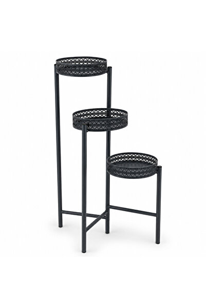 MİHMAN HOME 3 Katlı Metal Çiçeklik Standı