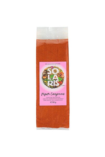 Solaris Plant Condiment Piper Cayenne "Capsicum frutescens" măcinat, 50gr