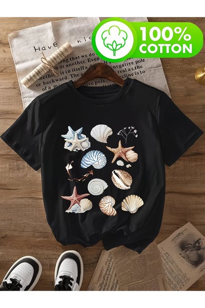 puolikuu Unisex Comfortable Fit Tshrit Printed Tshirt