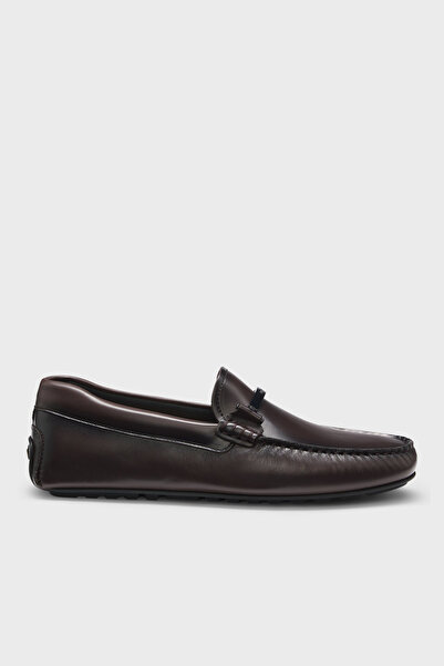 BOSS Deri Aksesuar Detaylı Loafer Ayakkabı Erkek AYAKKABI 50548100 205