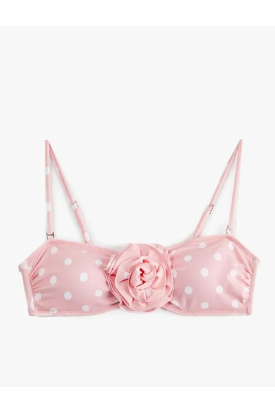 Koton X Sibil Çetinkaya - Top de bikini cu buline, cu detalii aplicate cu tra...