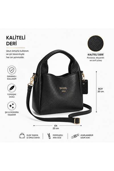 Doze Black Women's Luxury Leather Shoulder Bag