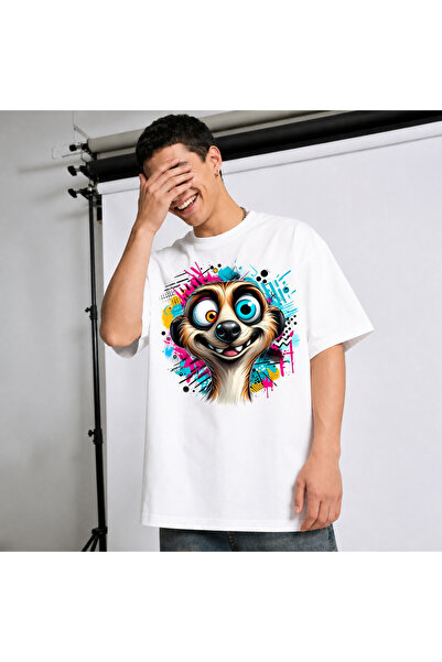Ingift Tricou Unisex Oversize Personalizat Cartoon Street Wear Collection, 10...
