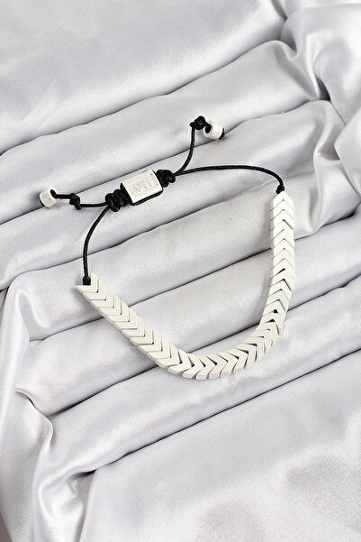 Mega Bazaar White Juju Women's Bracelet with Brass Elevator