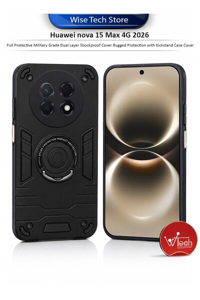 Wtech Huawei Nova 15 Max 4G 2026 Full Protective Military Grade Dual Layer Sh...