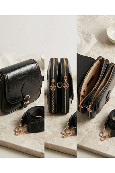 Generic Brand Women's Trend Shoulder Handbag Black Color