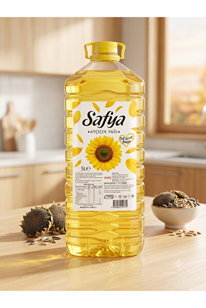 sofya Safya Ayçiçek Yağı 5 Lt Pet Şişe Saf Lezzet Aşkıyla Yemeklik Sıvı Yağ⁠