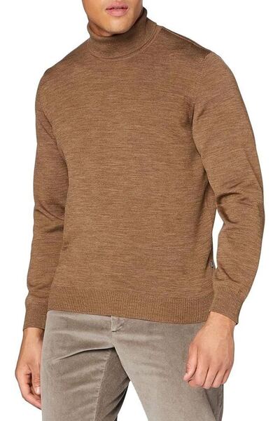 Mariposa Secret Men's Full-Length Turtleneck Sweater Long Sleeve Plain Weave ...