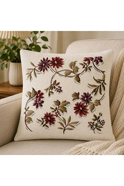 Yeshome Collection غطاء وسادة منسوج من أناتوليا شونيلي مقاس 45 × 45 سم