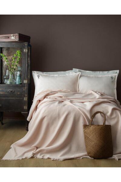 Apricitas HOME Graffie Pudra Tek Ki̇şi̇li̇k Exclusive Pique Set