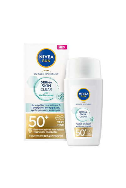 NIVEA SUN ΠΡΟΣΩΠΟΥ 40ml - (DERMA SKIN CLEAR) (SPF 50+)