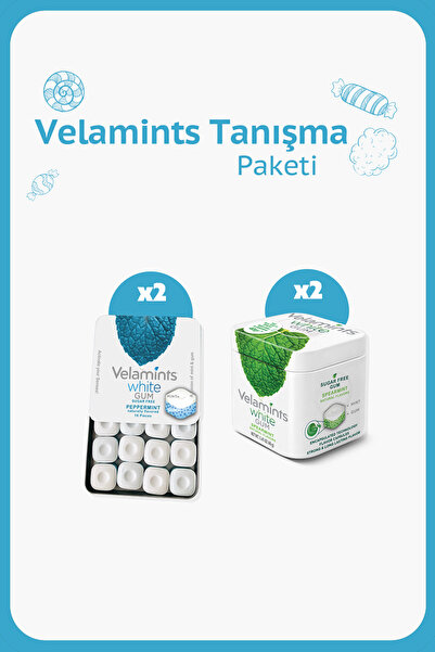 Ülker Velamints Tanışma Paketi - Yeşil ve Nane Aromalı Sakız - İkişer Adet