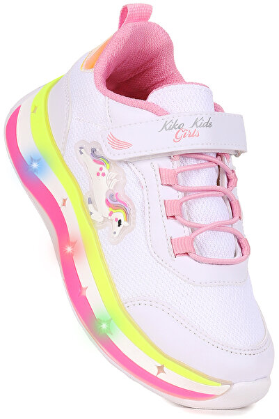 Kiko Kids Venzo Unicorn Işıklı Cırtlı Kız Çocuk Spor Ayakkabı