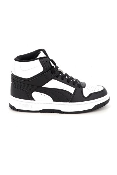 Puma Παιδικό Αθλητικό Μποτάκι για Αγόρι Rebound V6 Mid Χρώματος Μαύρο 408800-01