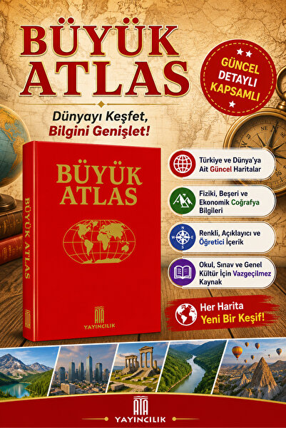Ata Yayıncılık Ata Büyük Atlas (Ciltli)