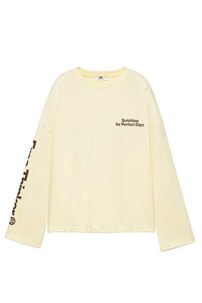 Pull & Bear Güneş baskılı oversize tişört