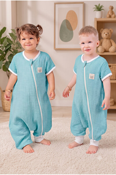 Sarebaby كيس نوم من الموسلين 0.5 توغ معتمد من أوكو تكس، 100% قطن طبيعي، لون ف...