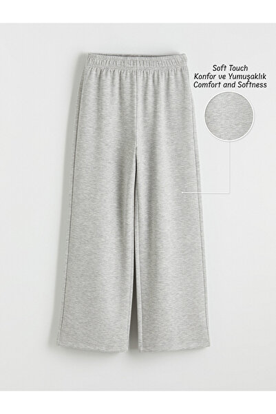 LC Waikiki Girls' Wide Leg Soft Touch Sweatpants