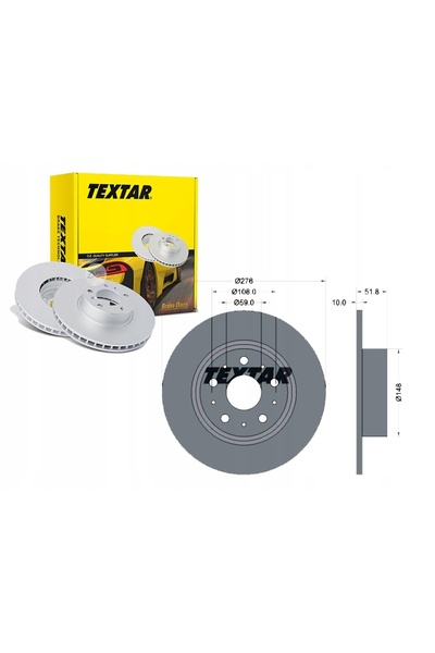 TEXTAR 98200-0953 DISC NEDIFERENȚIAL ALFA T. 166 2.0-3.2 98-07