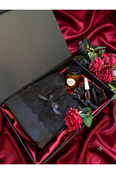BLACK LUXURY Premium Hediye Kutusu,Sevgiliye Hediye,Doğum Günü Hediyesi,Hediye Kutusu