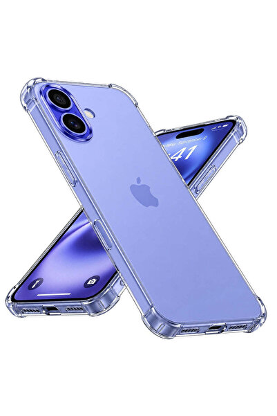 Techsuit Husă pentru iPhone 16, Antișoc, din Silicon Transparent [Cu Orificiu...