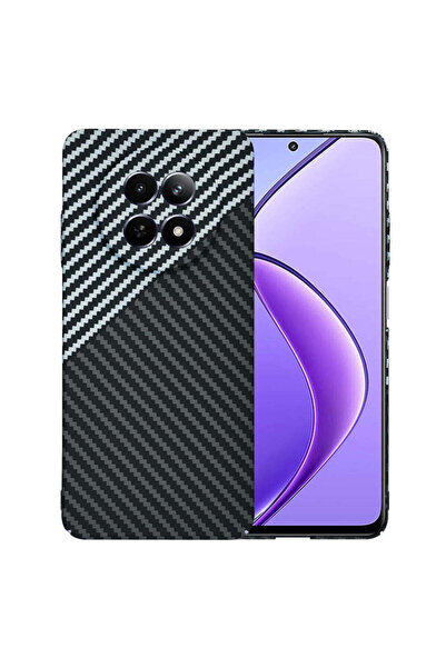 Techsuit Husă pentru Realme 12x, Carbonite FiberShell, gri - gri