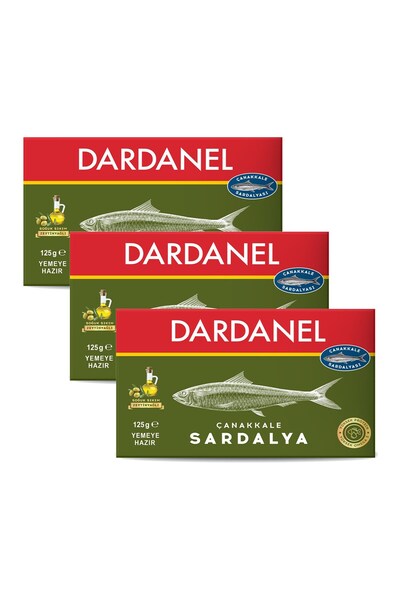 Dardanel Zeytinyağlı Çanakkale Sardalya 125 gr x 3 Adet