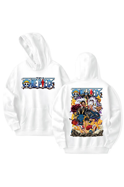 STİL-X One Piece Printed Cotton Long Sleeve 3 Thread Hooded Sweatshirt