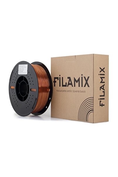 FİLAMİX Hyper Petg Şeffaf Amber Filament 1.75mm 1kg Plastik Makara