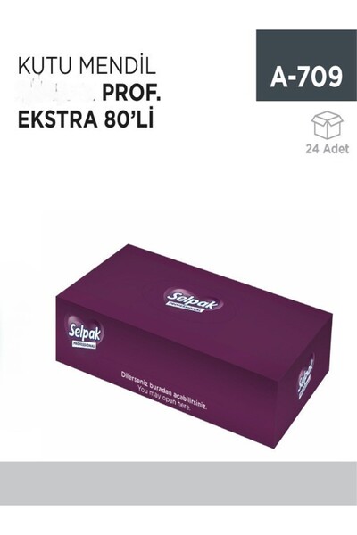 inci çelik aksesuar Box of Wipes Prof. Extra 80Pcs (7906621)