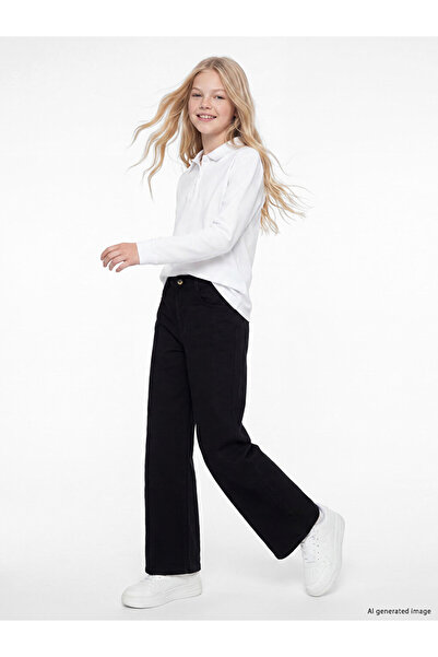 LC Waikiki Wideleg Girls' Gabardine Trousers