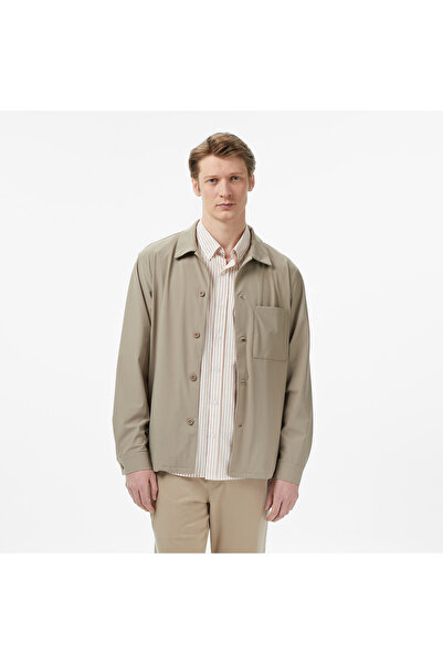 Nautica Erkek Bej Regular Fit Gömlek
